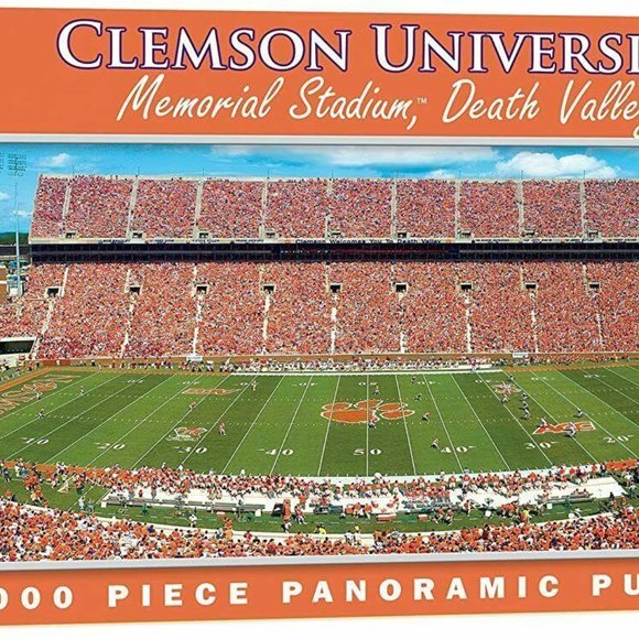 Clemson University 1000 Piece Panoramic Puzzle NCAA Clemson Tigers Panoramic 1000pc Puzzle 13x39